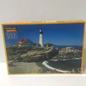 Kodacolor Lighthouse Puzzle 1000 Pieces Portland Maine